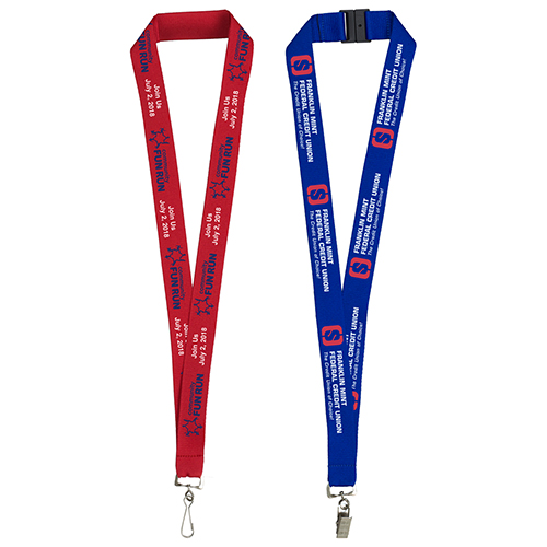 1" Import Air Ship Silkscreen Lanyard 10 Days